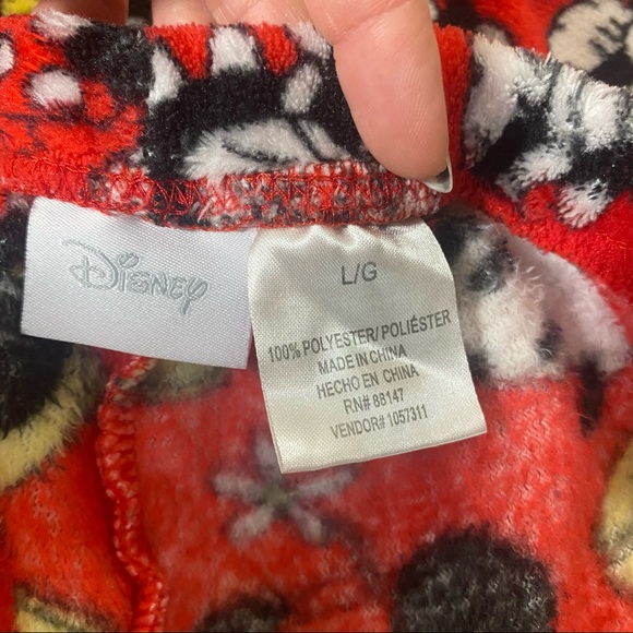 Disney Store Minnie Mouse Fuzzy Fleece PJ Set L - Picture 10 of 11